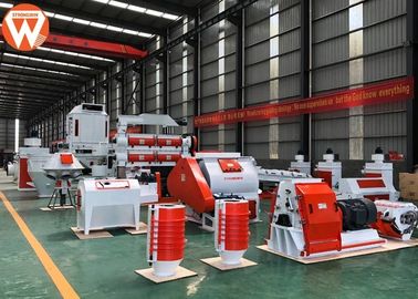 130kw Pellet Production Plant Automatic Type With Water Drop Hammer Crusher Machine